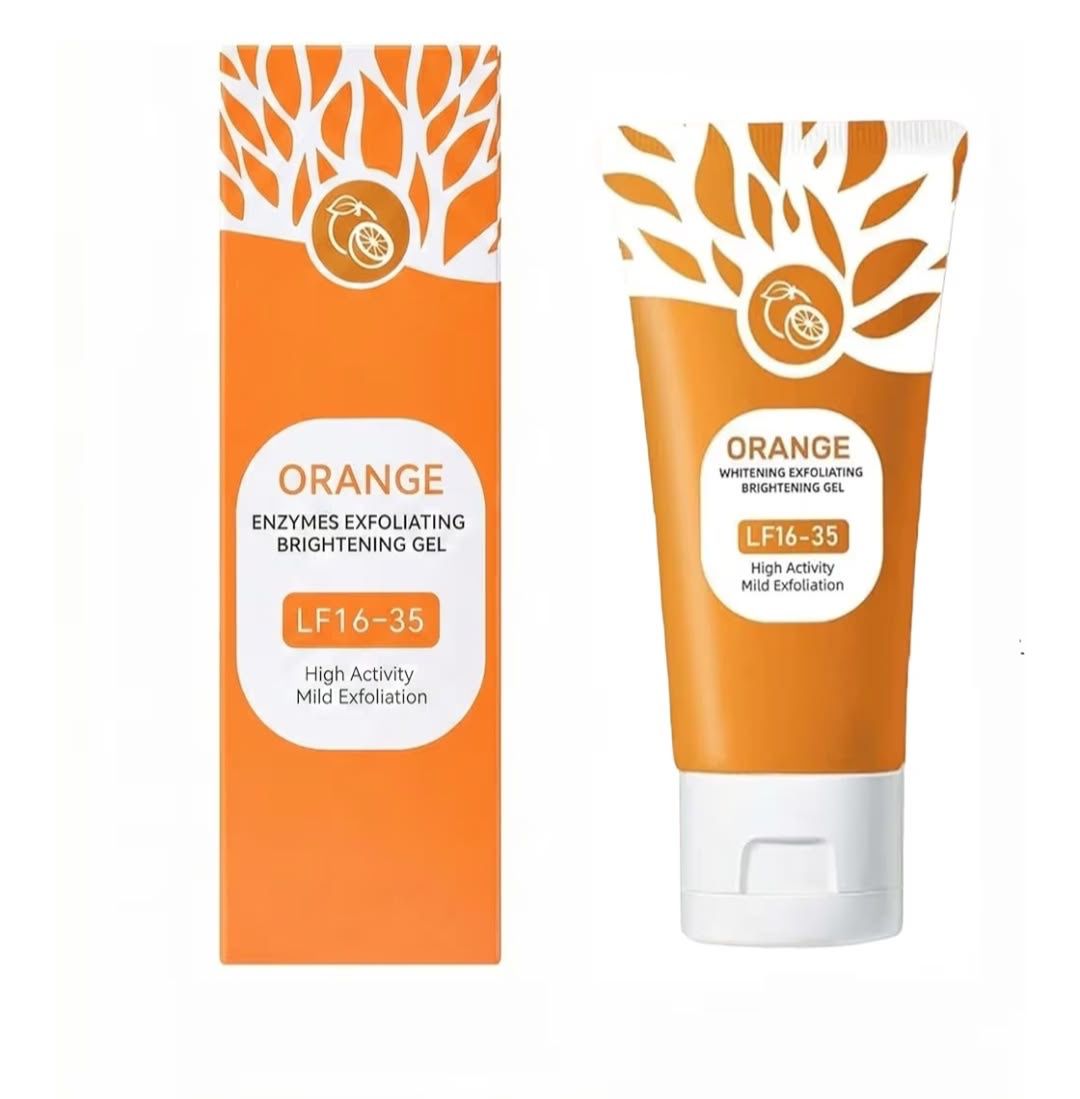 Orange Enzyme Exfoliating Brightening Gel (LF16-35) – Deep Clean | Instant Glow | Dead Skin Remover