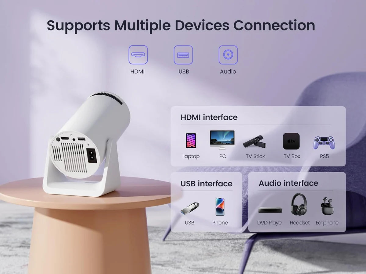 WiMiUS Portable Projector S27