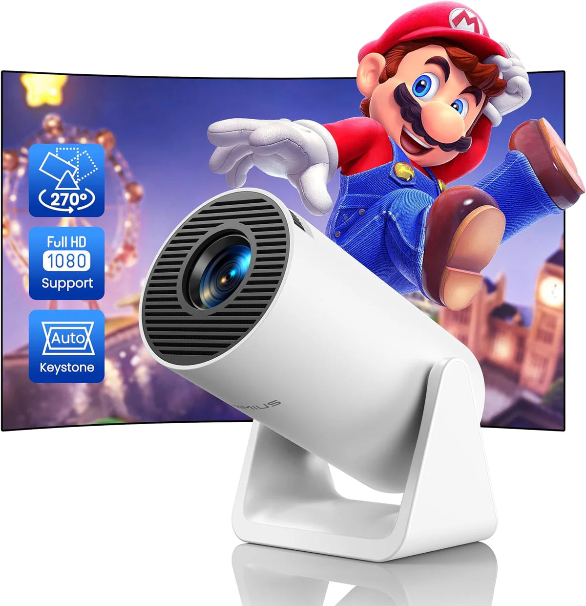 WiMiUS Portable Projector S27
